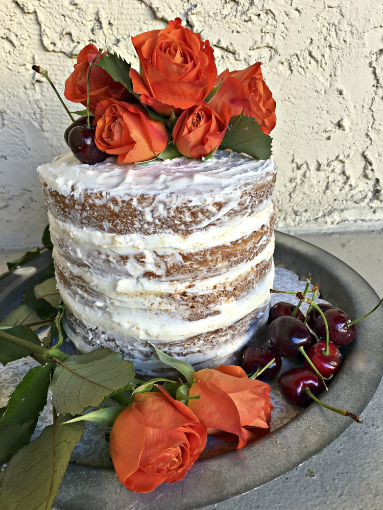 Vanilla Naked Cake With Fresh Buttercream Frosting My Friday Food Swings