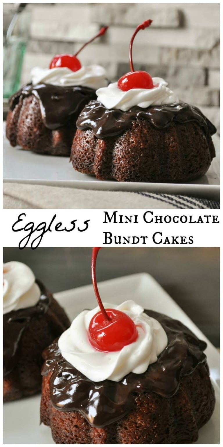 Easy Eggless Chocolate Bundt Cake Recipe with Dark Chocolate Ganache